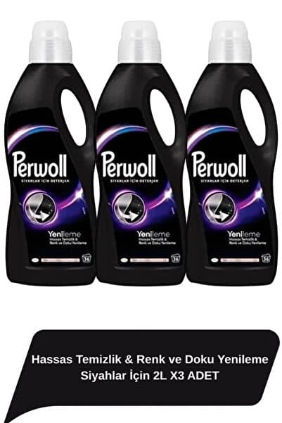 Hassas Temizlik, Renk Ve Doku Yenileme Siyahlar İçin 2L X3 Adet