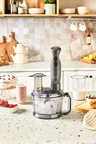 Pro Multimax 6 in 1 Çok Amaçlı Mutfak Robotu/Blender Seti Space Gray 2000 W