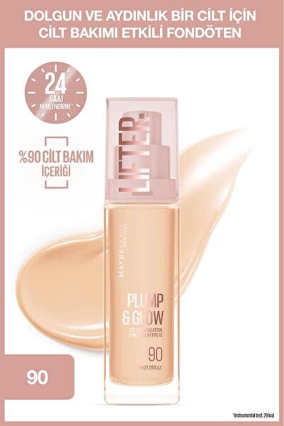 Lifter Niasinamid ve Hyalüronik Asit İçeren Aydınlatan Fondöten - 90