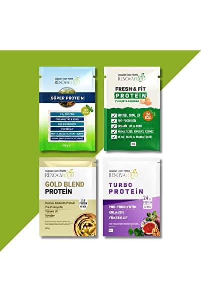 8’li Tam Öğün Protein Deneme Paketi Çikolata Orman Meyveleri Vanilya Humus 40gx8